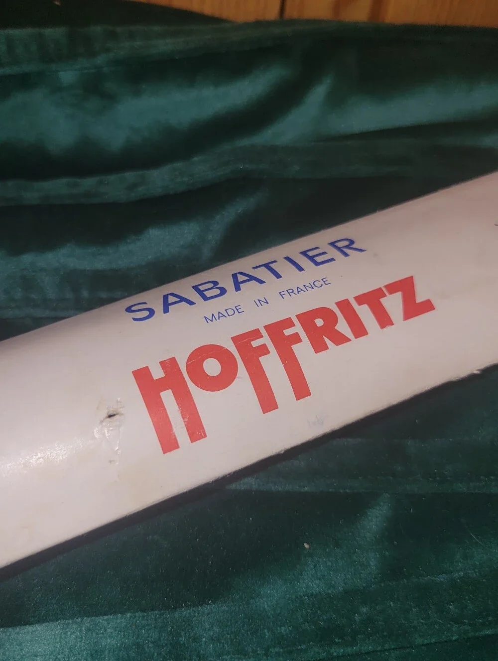 Vtg Sabatier Hoffritz France Knife Sharpening Steel Honing Rod w/ Sleeve